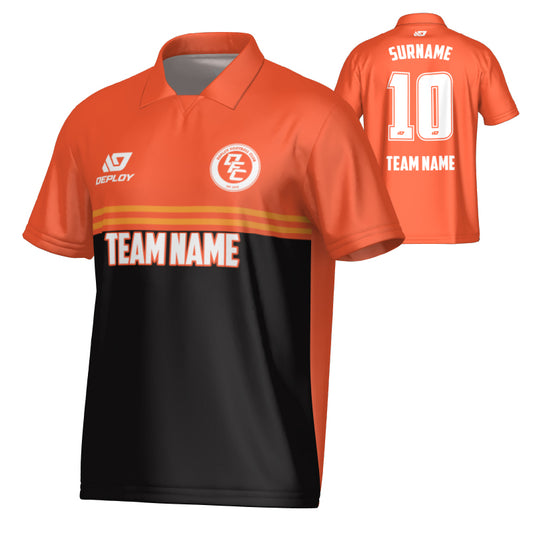 Summit Collared Jersey - Orange