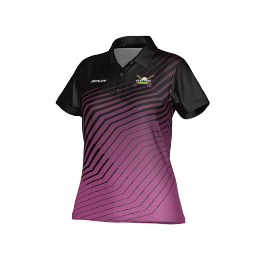 Oran Park Hockey - Club Polo (Pink) Stripe Ladies