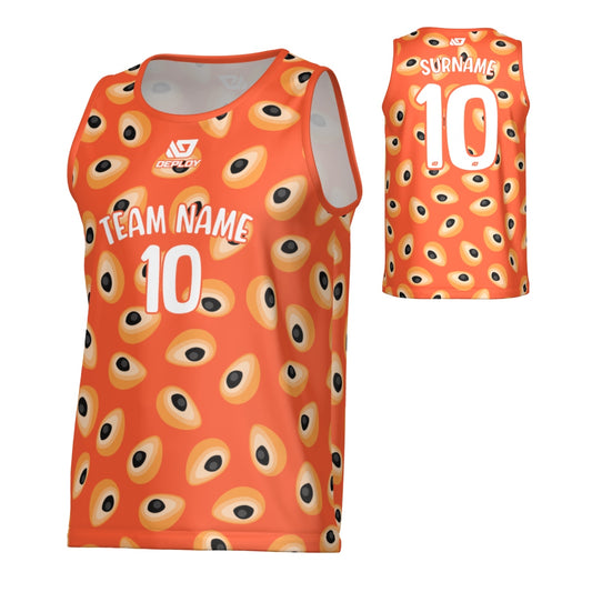 Avocado Sports Singlet - Orange