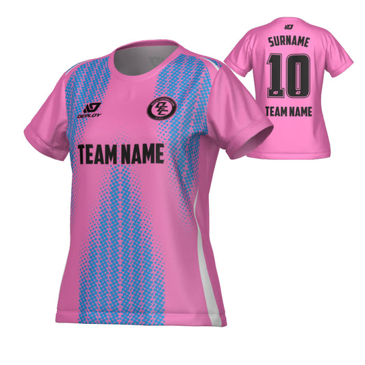 Halftone Womens Jersey - Pink