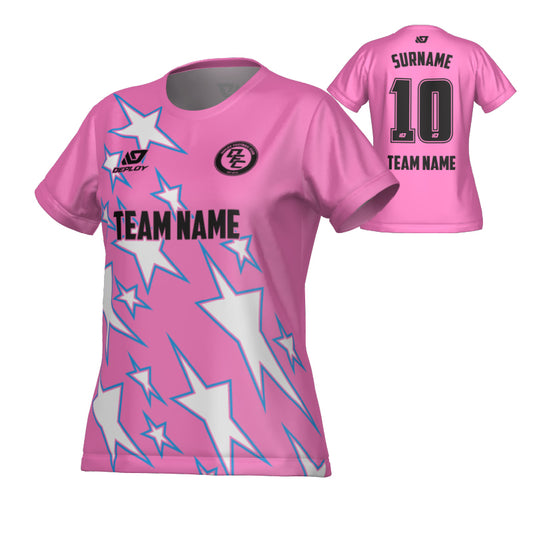 Stars Womens Jersey - Pink