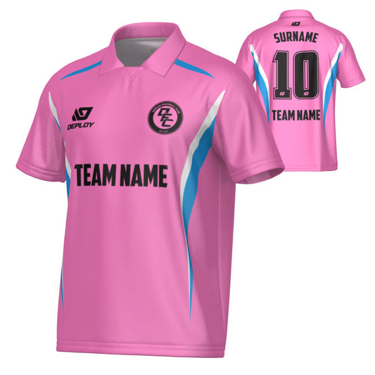 Arc Collared Jersey - Pink