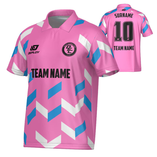 Arrows Collared Jersey - Pink