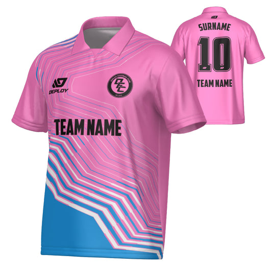 Circuit Collared Jersey - Pink