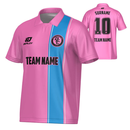 Edge Collared Jersey - Pink