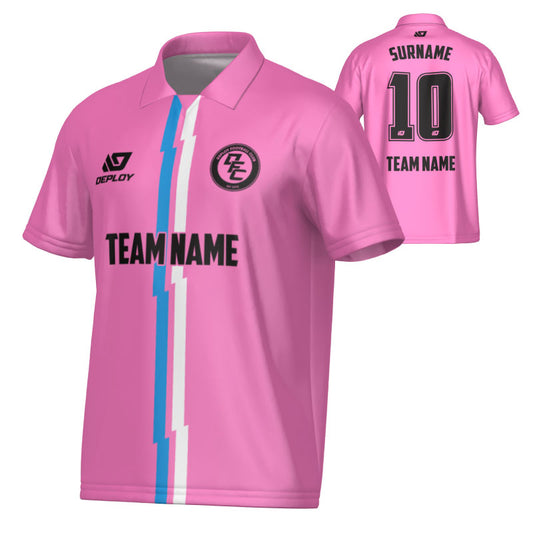 Lightning Collared Jersey - Pink