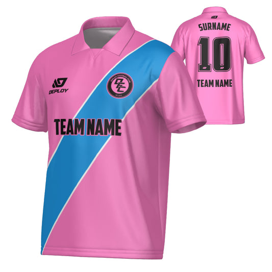 Sash Collared Jersey - Pink