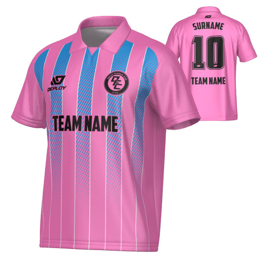 Streamline Collared Jersey - Pink