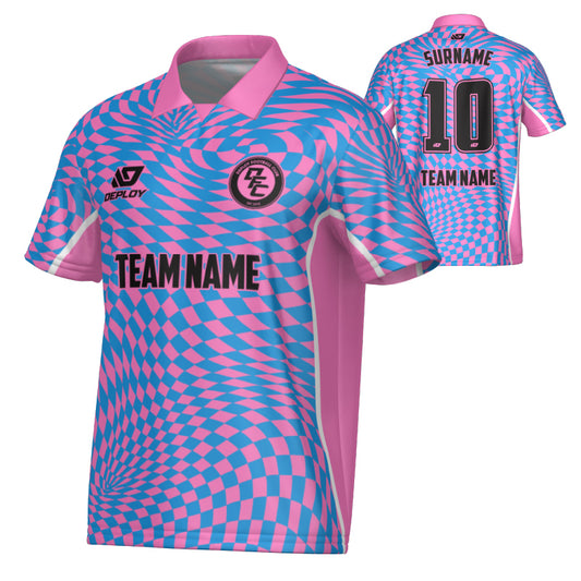 Vortex Collared Jersey - Pink