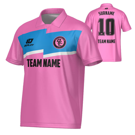 Zag Collared Jersey - Pink