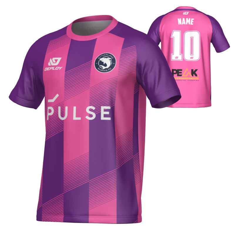 SUTHERLAND SHARKS SUMMER - VECTOR - PURPLE & PINK