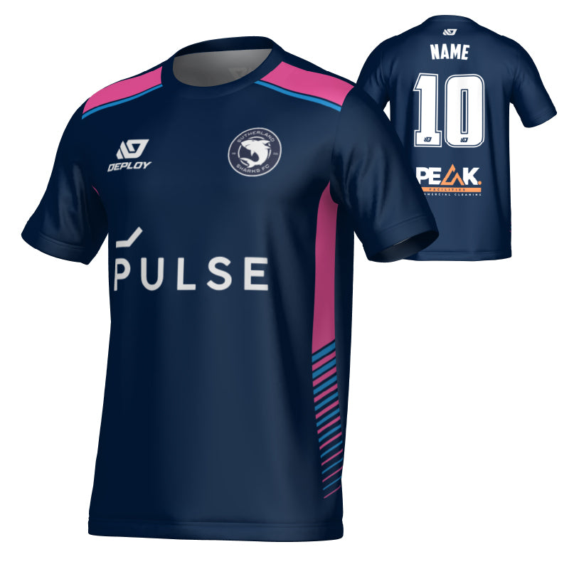 SUTHERLAND SHARKS SUMMER - APEX - NAVY & PINK