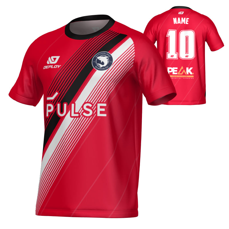 SUTHERLAND SHARKS SUMMER - VELOCITY - RED
