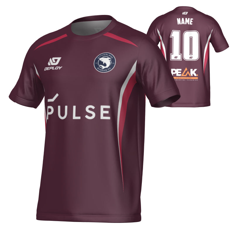 SUTHERLAND SHARKS SUMMER - ARC - MAROON