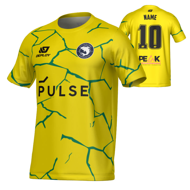 SUTHERLAND SHARKS SUMMER - CRACKS - YELLOW