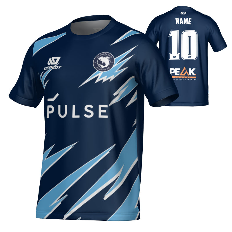 SUTHERLAND SHARKS SUMMER - SHARP - NAVY & SKY BLUE