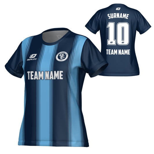 Pillars Womens Jersey - Navy & Sky Blue