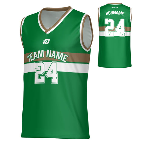Champion Basketball Jersey - Pine Green & Gold