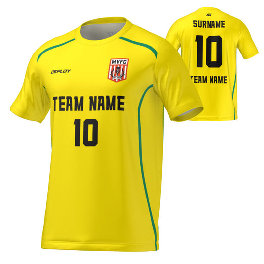 Moss Vale FC - Flight Jersey Lines- Yellow