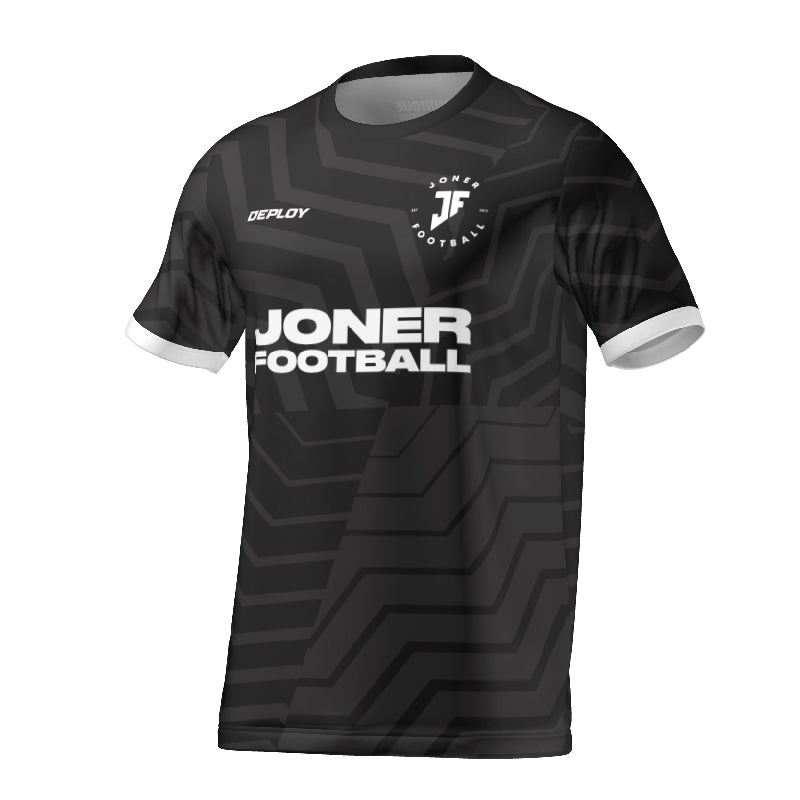 Joner Football  - Training Shirt 2 - Black - Deploy Football - Australia's Best Footballs & Soccer Balls