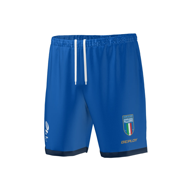 Charlestown Azzurri FC - 2025 PYL Womens Home Shorts (Unisex Cut) - Deploy Football - Australia's Best Footballs & Soccer Balls