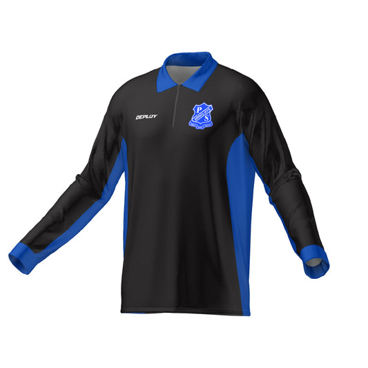 Arncliffe Public School - Long Sleeve School Polo (Black) - Unisex