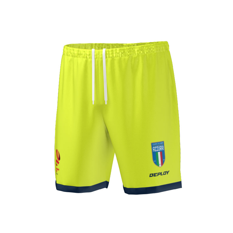 Charlestown Azzurri FC - 2025 Boys PYL Home GK Shorts - 13s - Deploy Football - Australia's Best Footballs & Soccer Balls