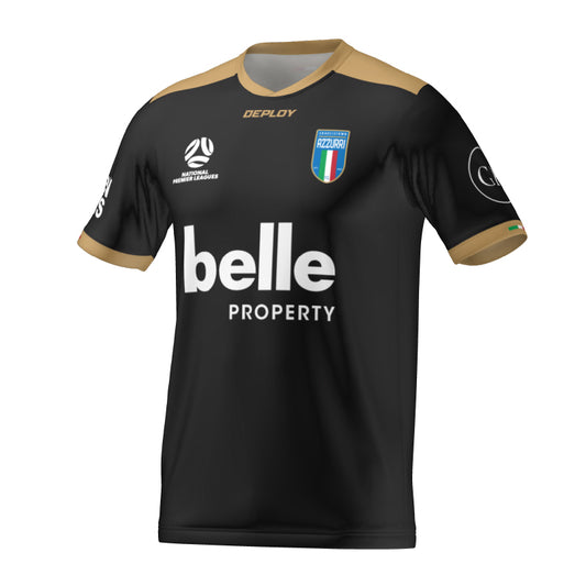 Charlestown Azzurri FC - 2025 Mens 1st Grade NPL Away Jersey - GK - Black