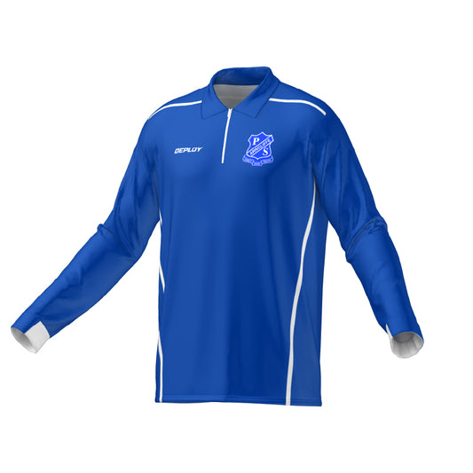 Arncliffe Public School - Long Sleeve School Polo (Blue) - Unisex