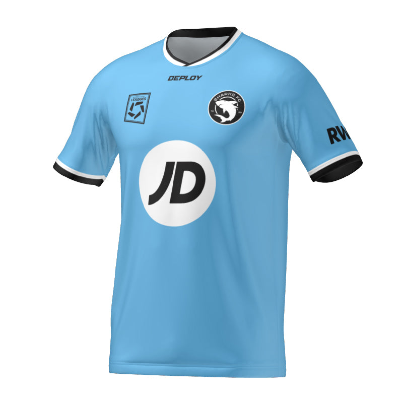 SUTHERLAND SHARKS FC - 2025 YOUTH LEAGUE HOME JERSEY