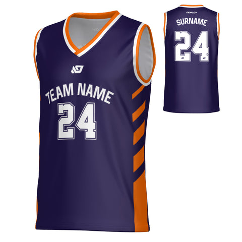 Sprint Basketball Jersey - Purple & Orange