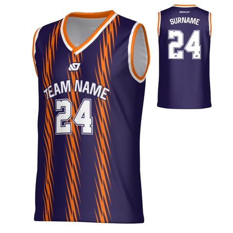 Torrent Basketball Jersey - Purple & Orange