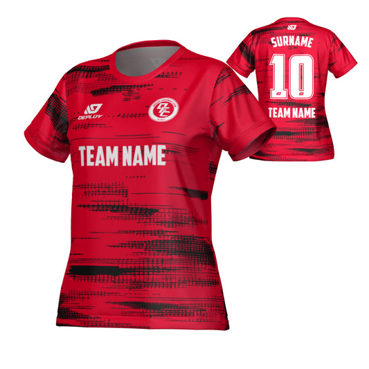 Distort Womens Jersey - Red