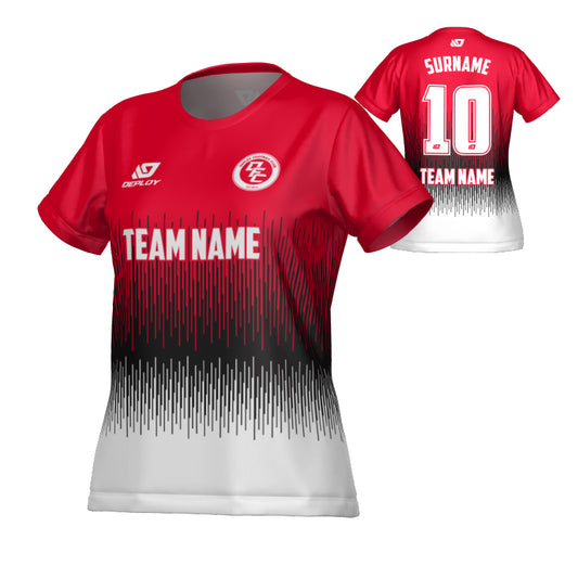 Fade Womens Jersey - Red