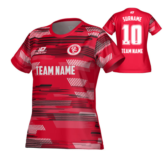 Glitch Womens Jersey - Red