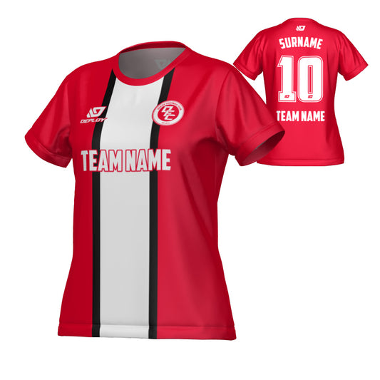 Stripe Womens Jersey - Red