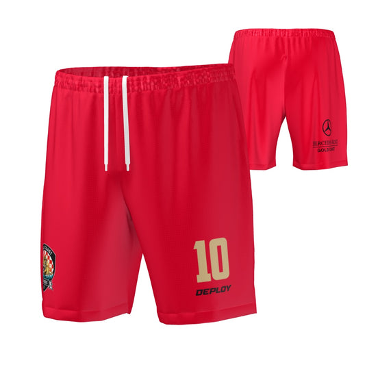 Gold Coast Strikers - Playing Shorts - Red and Gold