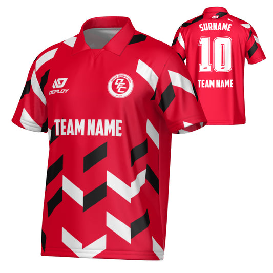 Arrows Collared Jersey - Red