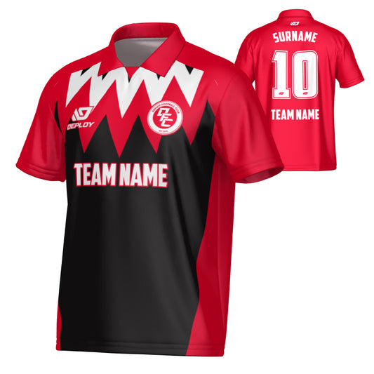 Carnival Collared Jersey - Red
