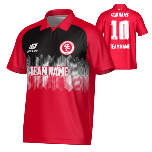 Echo Collared Jersey - Red
