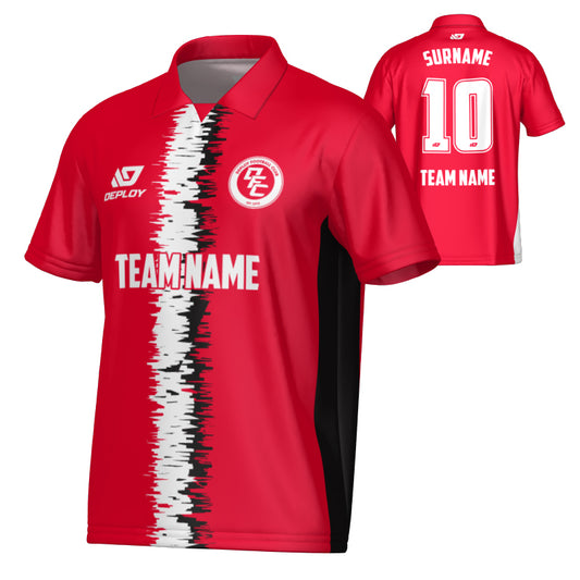 Rift Collared Jersey - Red