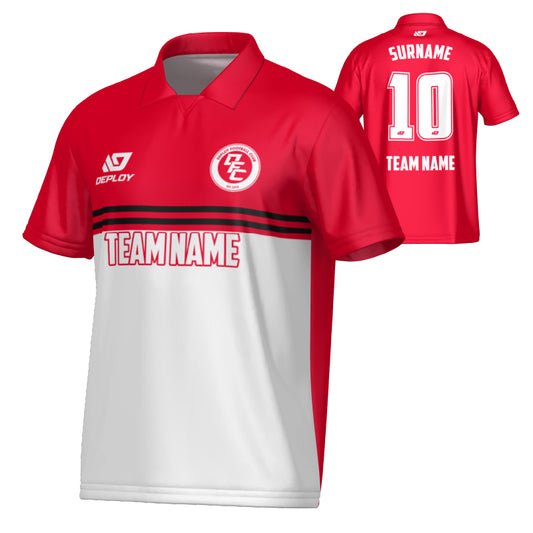 Summit Collared Jersey - Red