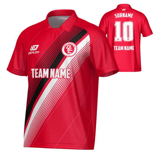 Velocity Collared Jersey - Red