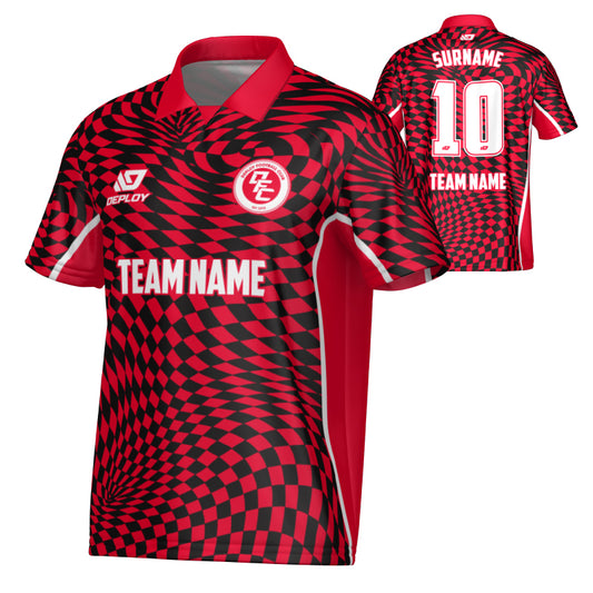 Vortex Collared Jersey - Red