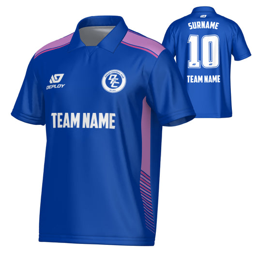 Apex Collared Jersey - Royal Blue & Purple