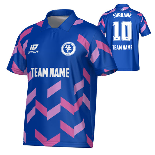 Arrows Collared Jersey - Royal Blue & Purple