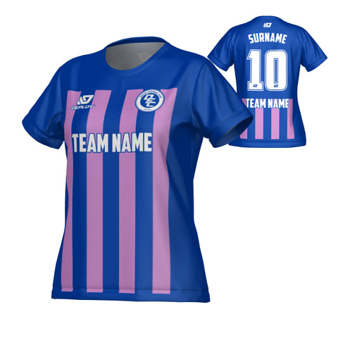 Bars Womens Jersey - Royal Blue & Purple