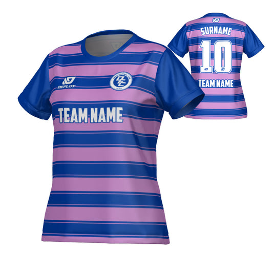 Celtic Womens Jersey - Royal Blue & Purple