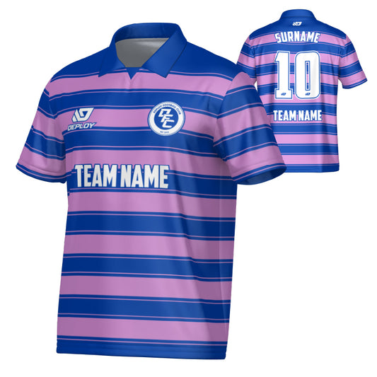Celtic Collared Jersey - Royal Blue & Purple