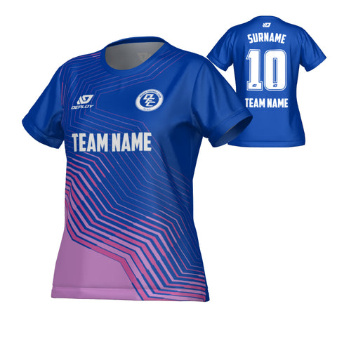 Circuit Womens Jersey - Royal Blue & Purple